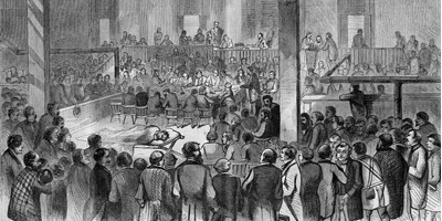The trial of Jonh Brown at Charlestown,Virginia for treason and murder